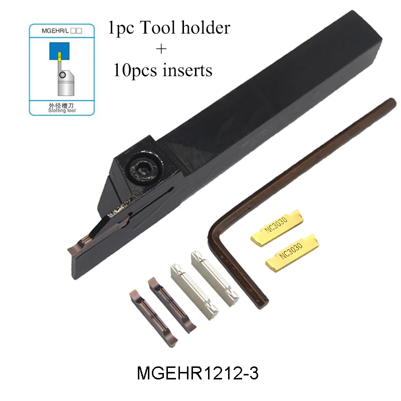 MGEHL1212-4 CNC Lathe External Grooving Cut boring bar tool Holder For MGMN400