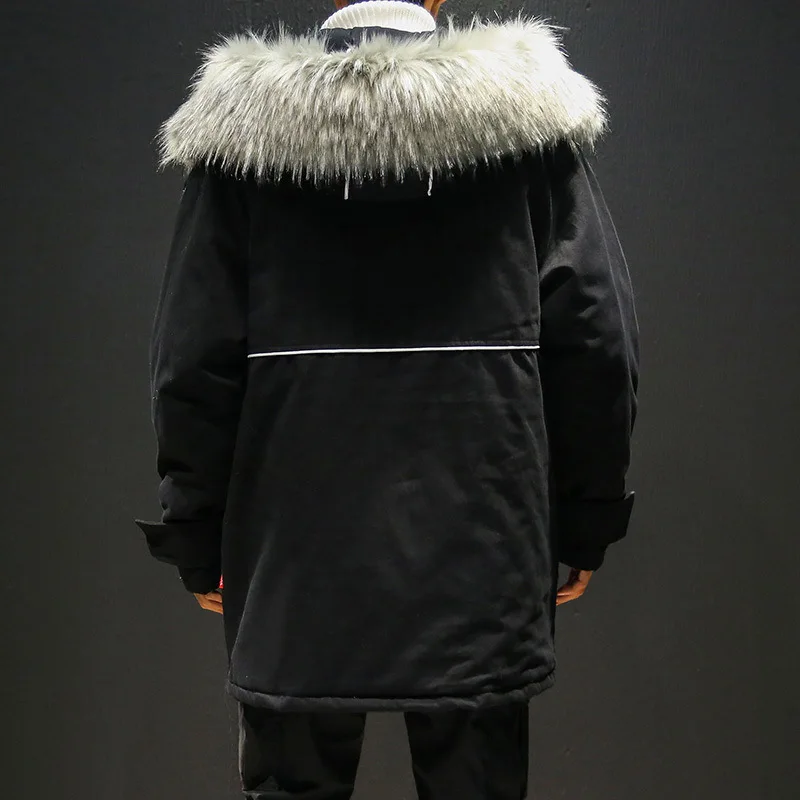 Men Winter Hooded Down Jackets Loose Winter Coats New Male Large Size Long Warm Parkas Outwear Casual Winter Jackets
