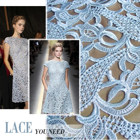 

Free shipping! Heavy water soluble lace fabric hollow new spring and summer clothing lace fabrics dresses