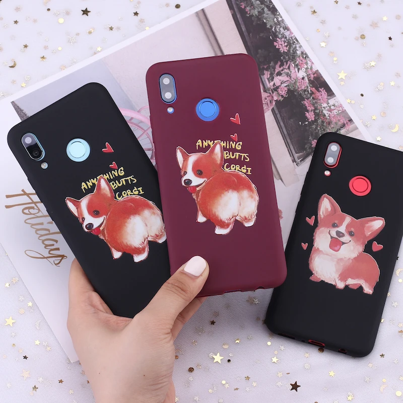 

For Xiaomi Mi Redmi Note 5 6 7 8 9 lite Pro Plus Corgi Husky Pug Puppies Candy Silicone Phone Case Cover Capa Fundas Coque