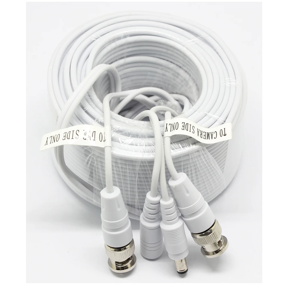 

SUNCHAN 18.3M CCTV Cable with BNC + DC for CCTV Camera Cable and DVRs, BNC coaxial Cable 60FT for AHD or Analogue Cameras