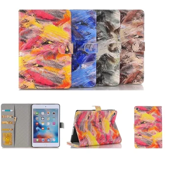 

For Apple iPad Mini 4 7.9 Case Leather Smart Graffiti Shockproof Tablet Cases For Apple iPad Mini 4 Cover Mini4 with Stand