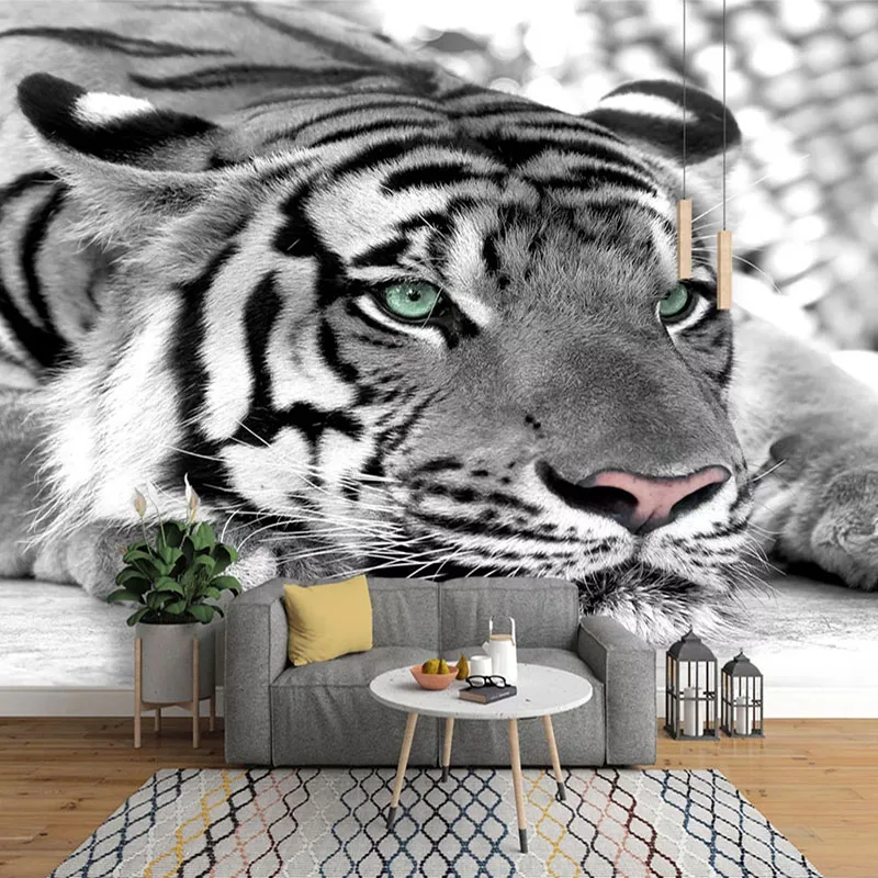 Nappes Papier Peint papiers peints photos papier peint 3d animal loup animaux mur de briques 14n2941vexxl