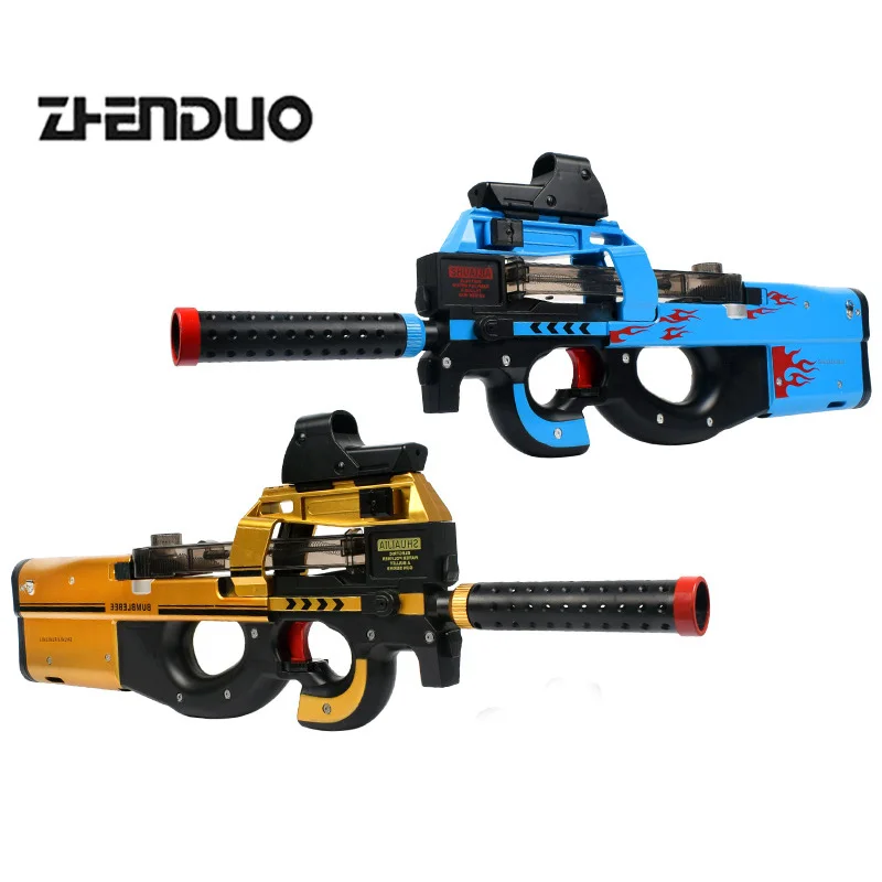

Zhenduo Toy P90 Guns Electric Burst Of Gel Ball Blaster Can Launch Simulation Human Children's Free Shipping