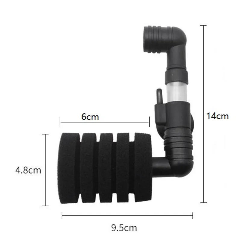Аквариумный фильтр для аквариума, воздушный скиммер с насосом, Биохимический Губчатый Фильтр для аквариума, био-фильтр для аквариума, практичный фильтр для аквариума - Цвет: XY-2820