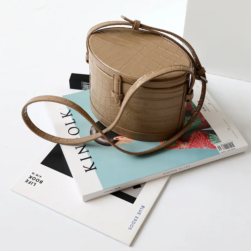 

Fashion Genuine Leather Mini Small Box Shoulder Bag Crossbody Package Clutch Women Designer Wallet Handbags Box Shape