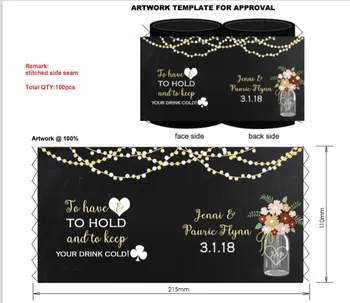 

Wholesale Customized LOGO printing Neoprene Stubby Holders WITH BASE, Stubby Coolers for Wedding Gift ,Small Order 110pcs/lot