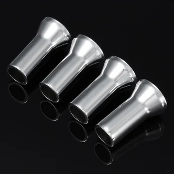 

1 sets 4PCS Chrome Alloy Unverisal Silver Wheel Tyre Valve Caps Stem Dust Cover Covers 27mm 20mm Alloy TR414