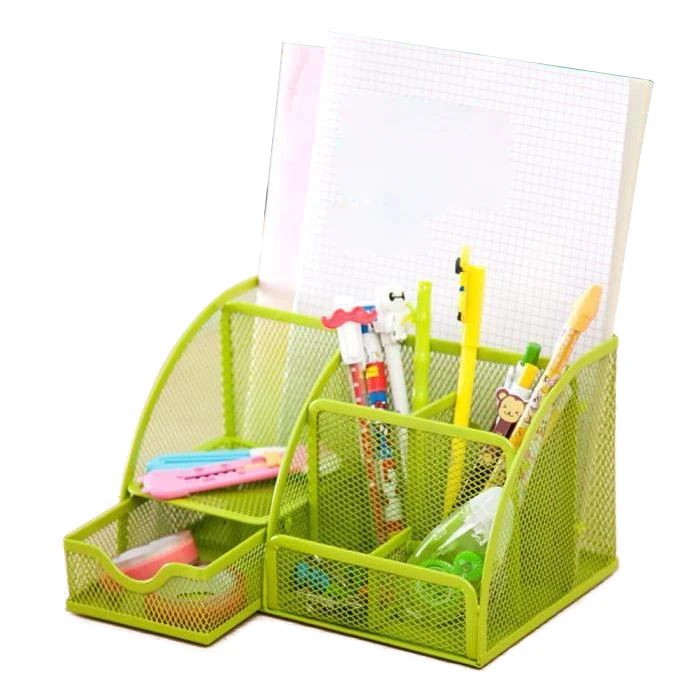 

5 Locations Stationery And Office Supplies Pencils Box Chalkboard Organizer Green