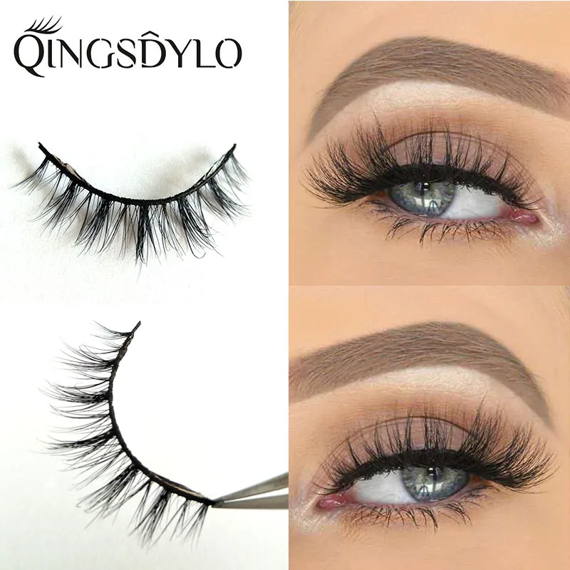 

3D False Eyelashes Natural Look Handmade Volume Soft 3D Mink Lashes Elegant Reusable Lashes Extension for Makeup Cruelty-Free