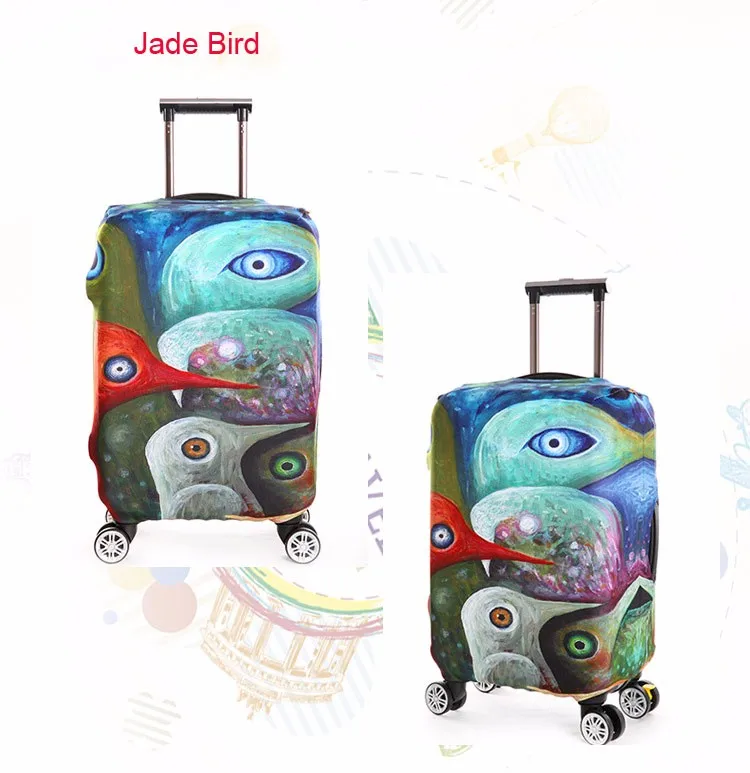 TRIPNUO толстый красочные багаж Защитная крышка для 18-32 дюймов тележки случаев Водонепроницаемый эластичные чемоданы охватывает
