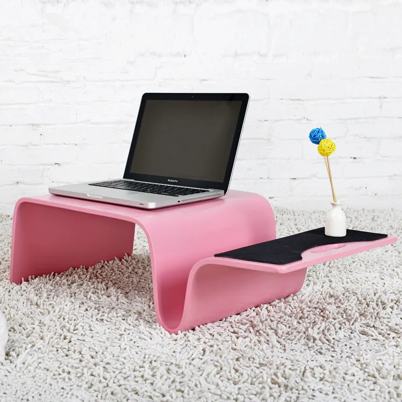 Mutifunctional Modern Bentwood Breakfast Magazine Table 3 Color Living Room Furniture Coffee Side End Table For Laptop, Computer