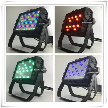

4pieces 54x3W rgbw city color led ip65 square housing par rgbw led for projector