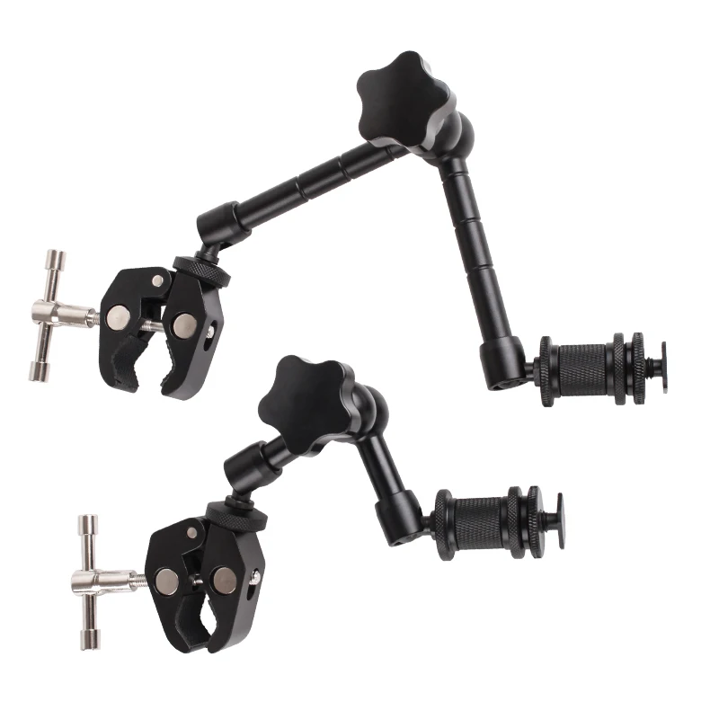 

11"/29.5cm Adjustable Friction Articulating Magic Arm Super Clamp For DSLR LCD Monitor LED Light Camera Accessories