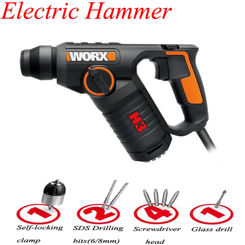 Multi-function Electric Hammer Drill Wall Concrete Impact Drill Household Electric Tool WX346