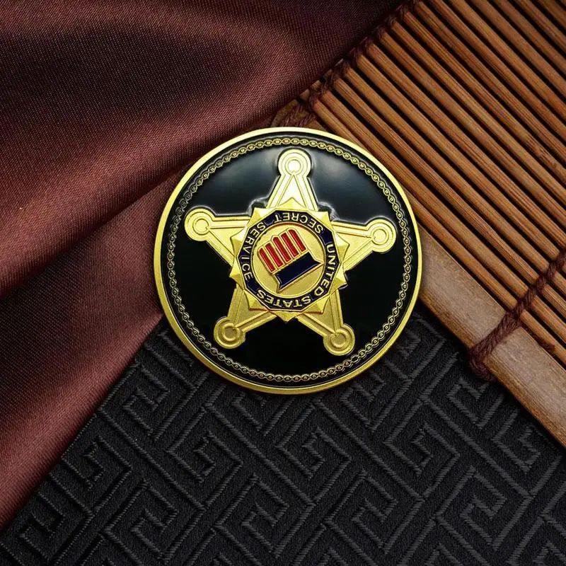

United States Secret Service Badge Military Commemorative Challenge Coin Collection Memorial Souvenirs Coins Home Decor