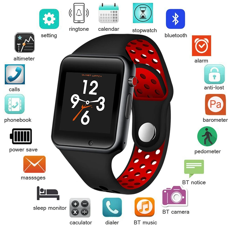 

BANGWEI 2018 OLED Color Screen SmartWatch Men Sport Pedometer clock Support SIM TF Bluetooth Answer the Call smart watch Relogio