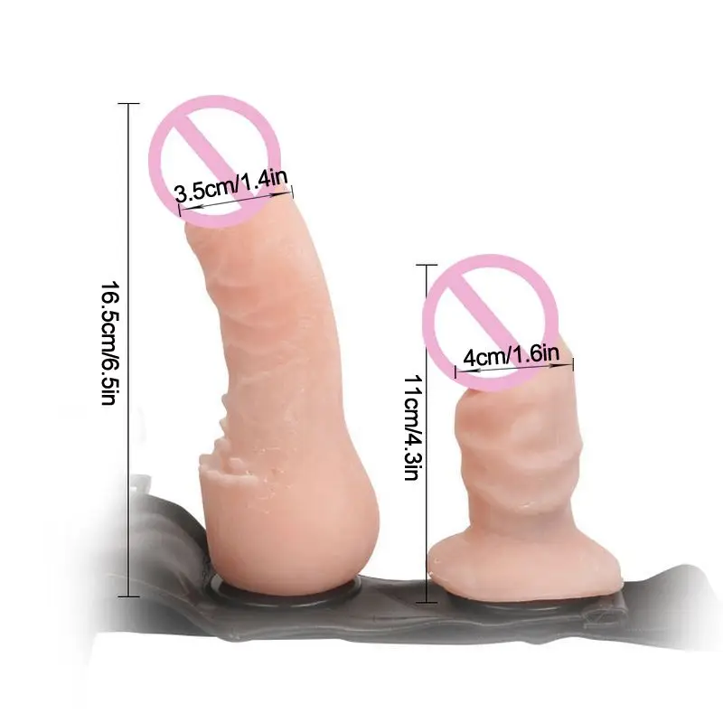 Silicone-Lesbian-Strapon-Dildo-Double-Stimulation-Strap-on-Dildo-with-Pants-Realistic-Penis-Anal-Sex-Toy (2)