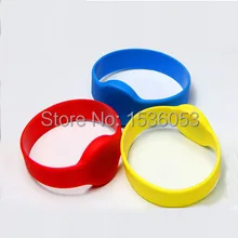 6 шт 13,56 МГц RFID Браслет Близость Rfid силиконовые водонепроницаемые перезаписываемые полосы, ISO14443A Rfid браслет