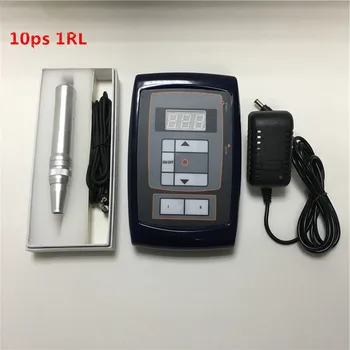 

1 Set Permanent Makeup Eyebrow Rotary Tattoo Machine Microblading Pen Kit with 10 Needles tattoo power supply