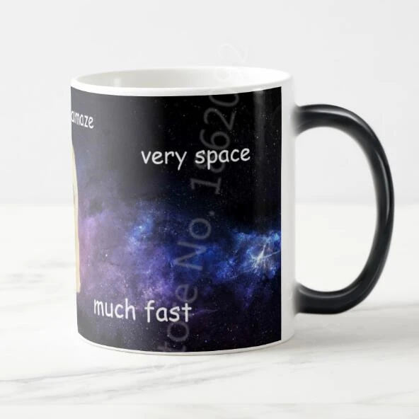 Забавная кофейная кружка Galaxy Doge чайная чашка забавная Новинка космическая