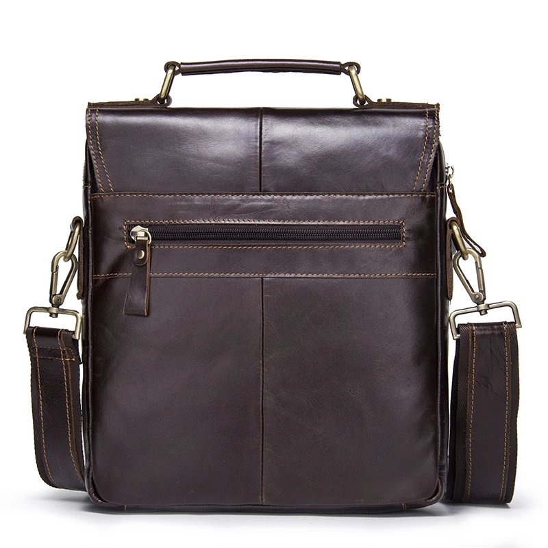  CONTACT'S Brand Design Genuine Leather Shoulder Bag Men Crossbody Messenger Bags Vintage Men's Hand - 32790205379