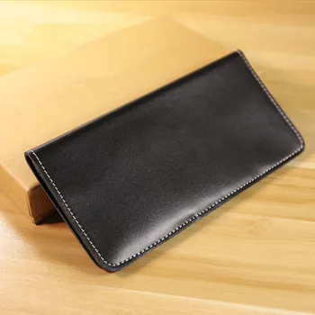 

ALAVCHNV men's leather long wallet handmade leather Japanese women fashion simple wallet HYQ2095