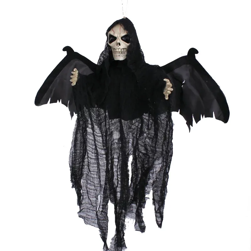 online shop animated flying hanging ghost with red eyes scary sound and moving for halloween decorations aliexpress mobile