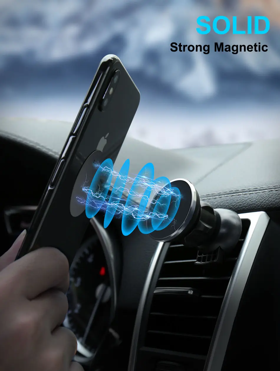 CASEIER магнитный автомобильный держатель телефона для iPhone Samsung 360 Air Mount магнитный держатель для телефона в автомобиле gps Стенд универсальные держатели подставка для телефона