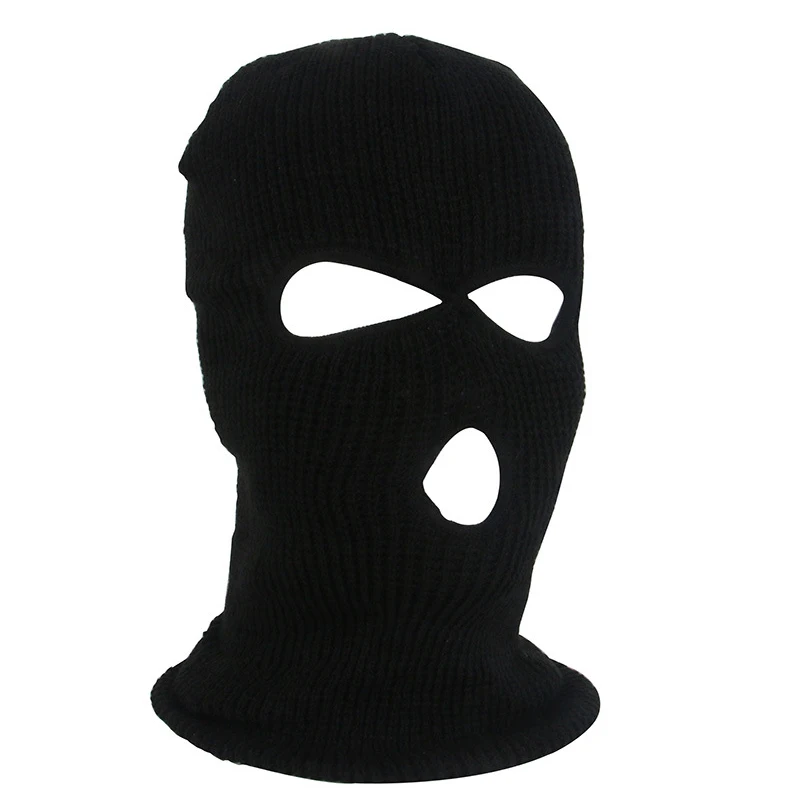1 шт., маска для велоспорта, теплый зимний обогреватель с защитой от ветра защита для лица, армейская Лыжная шапка для шеи, полное покрытие для лица, шарф для верховой езды - Цвет: Черный