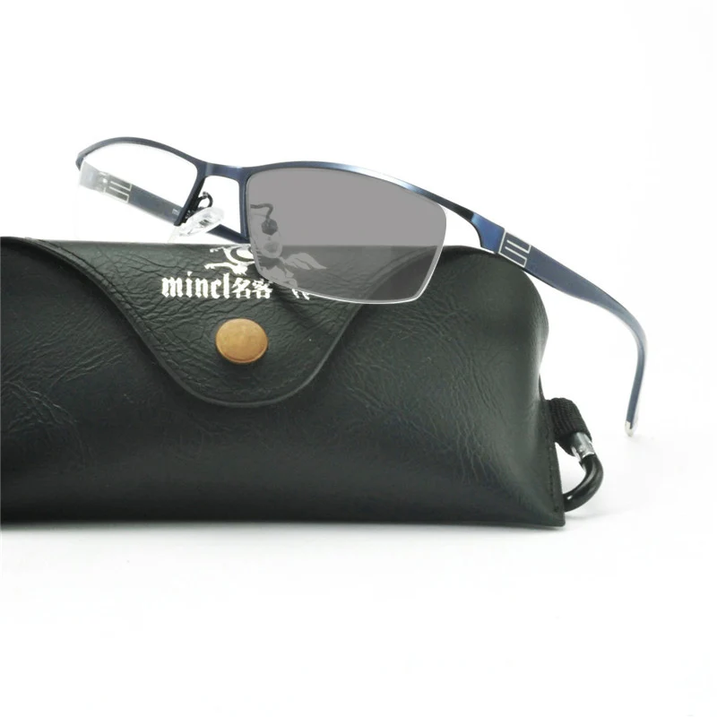

Fashion Transition Sunglasses Photochromic Progressive Reading Glasses Men Multifocal Points for Reader Near Far sight diopterNX