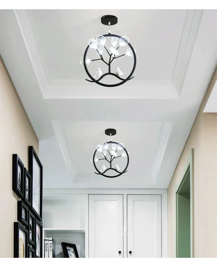 

Postmodern Bird Firefly Simple Nordic Creative Individuality Hallway Princess's Room Chandelier