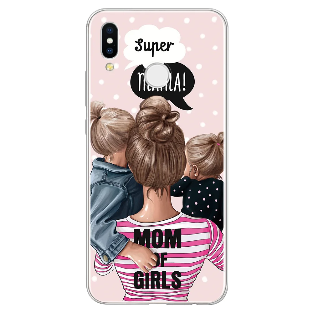 Модный чехол для Coque huawei Honor 9 10 20 Lite 8X 9X 7A Pro 10i 20i 8C 6A 7C 7X8 V9 Play чехол чёрный; коричневый волосы для малыша и мамы; для девочек - Цвет: 0cfentw