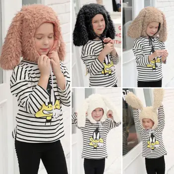 

Emmababy Hot Fashion 2019 Winter Baby Toddler Kids Boy Girl Knitted Faux Fur Rabbit Crochet Ear Beanie Warm Hat Cap