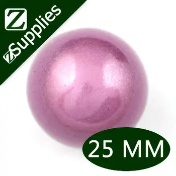 

60pcs/lot Fashion 25mm Purple Single Color Round Miracle Beads, Acrylic Perle Magique Wholesale