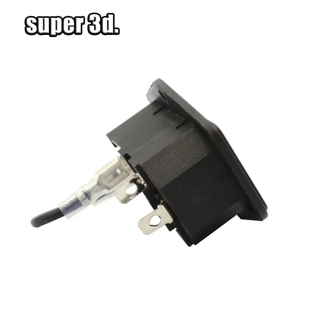 

3D Printer 15A 250W Power Switch 3 in 1 AC power socket with rocker switch + fuse socket + cable