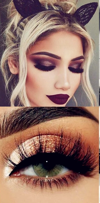 

2 pairs of 3D chemical fiber eyelashes thick long roll natural magnifying makeup