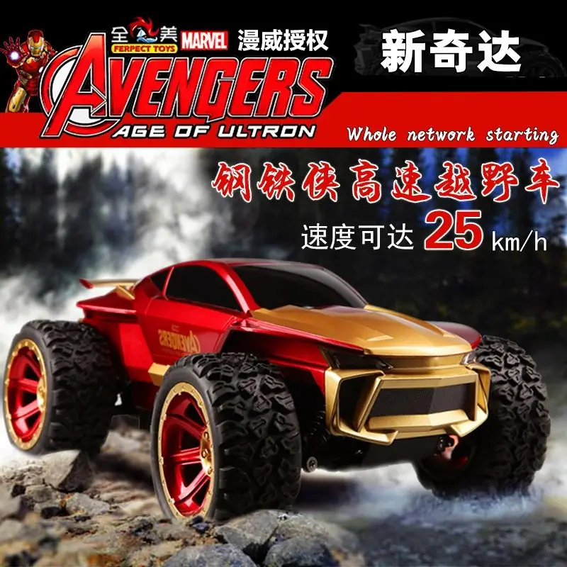 

Hot sell 1/14 Avengers Iron Man Remote Control rc Car M012 4CH 4WD 4*4 Rock Crawlers Off-road Remote Control Racer Vehicle Toys