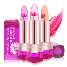 Hot 3Colors Flower Long lasting Waterproof Lipstick Temperature Change Magic Color Lip Balm Moisturizer Nude Lipstick Lip Makeup