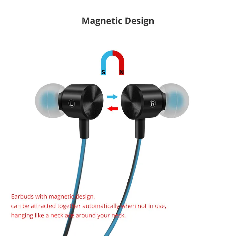 Bluetooth Earphones Wireless Headset Magnetic Sport With Microphone Earbuds Handsfree For Meizu Sony Xiaomi Phone Gaming Heads