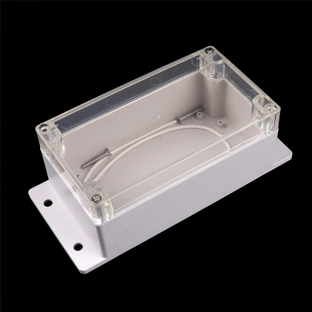 158x90x65mm transparent cover plastic waterproof box ABS plastic wall mounted project box for