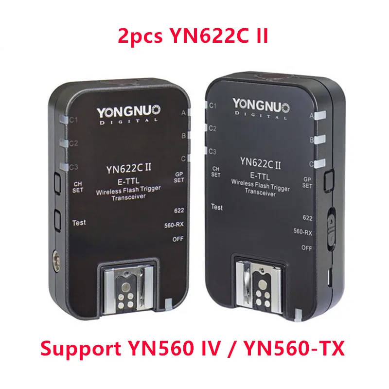 

YONGNUO YN622C II HSS E-TTL Flash Trigger for Canon Camera Compatible With YN622C YN560-TX RF-603 II RF-605