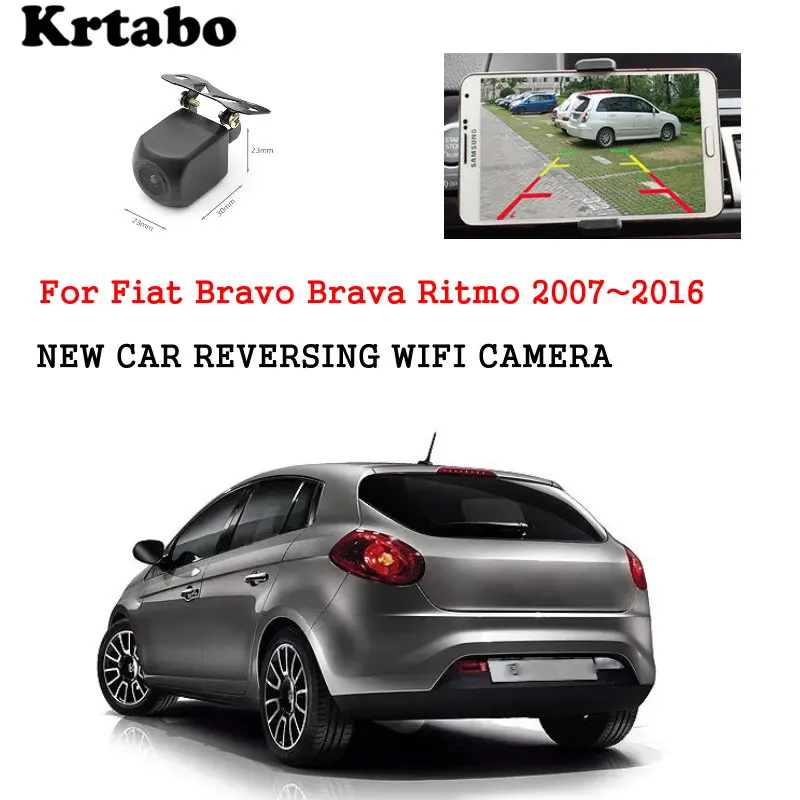 

WiFi car rear view camera HD waterproof camera for Fiat Bravo Brava Ritmo 2007~2016 car night vision reversing parking camera