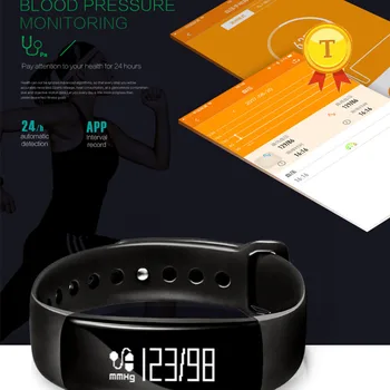 

best selling Heart Rate Monitor Smart Bracelet Fitness Tracker Bluetooth Blood Pressure Activity Tracking Sports Wristband