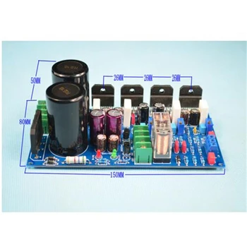 

Reference Le Lin circuit 120W+120W LM3886 Double parallel Pure after the power amplifier board With protection