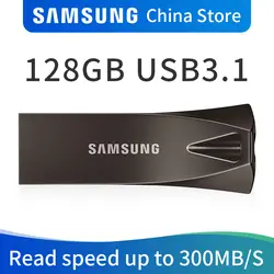 SAMSUNG USB флеш-накопитель 128 ГБ USB 3,1 3,0 Металлический Мини-накопитель Pendrive Memory Stick устройство хранения U диск