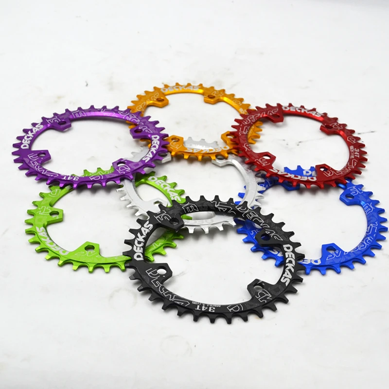 

DECKAS oval Plate 96BCD Mountain Bicycle Chainwheel 32T/34T/36T/38T MTB Bike Crankset Aluminum Chainring M7000/M8000/M9000 use