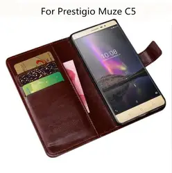 Для Prestigio Muze C5 чехол Роскошный кошелек из искусственной кожи чехол для Prestigio Muze C5 чехол Защитный флип-чехол для телефона