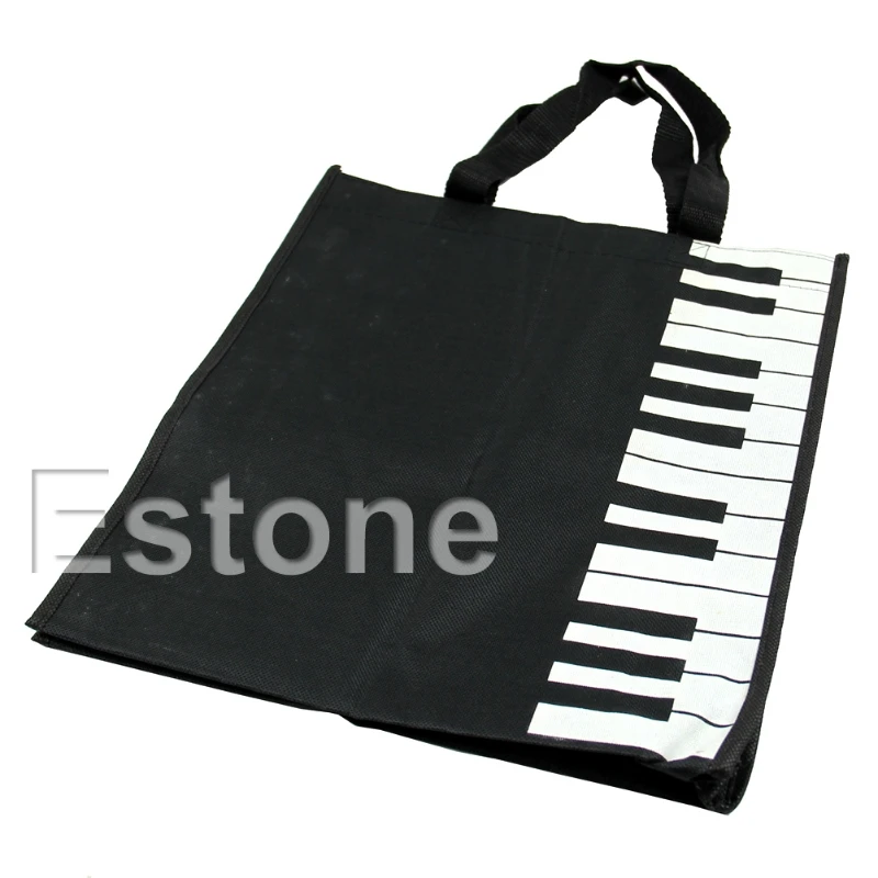 Популярная модная черная музыкальная Сумка-тоут с клавишами пианино