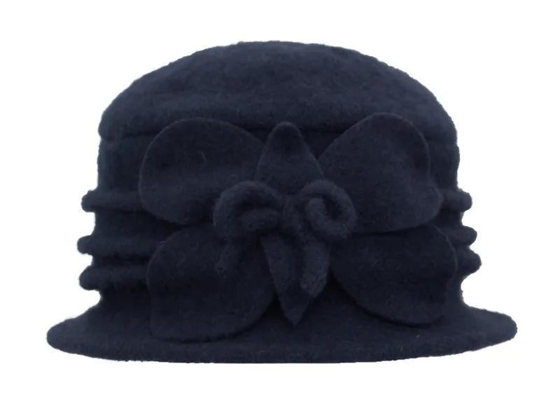 YOUBOME женские шляпы Fedoras шерсть купол осень зима шапки для женщин цветочные повседневные теплые леди флоппи Твердые Мягкие женские шляпы